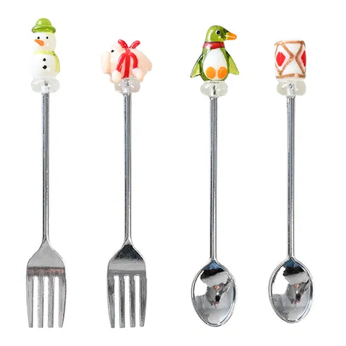 Julprydnader, Bestick, 4/set, H11cm