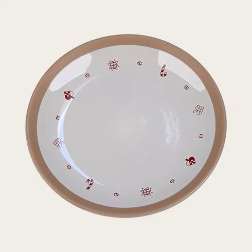 Jultallrik, Dia. 20.3 cm Vit