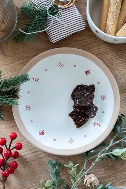 Jultallrik, Dia. 20.3 cm Vit