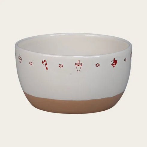 Keramikskål, julmotiv, Dia. 12,5 cm