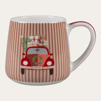 Mugg, Julbil, H 8,8 cm