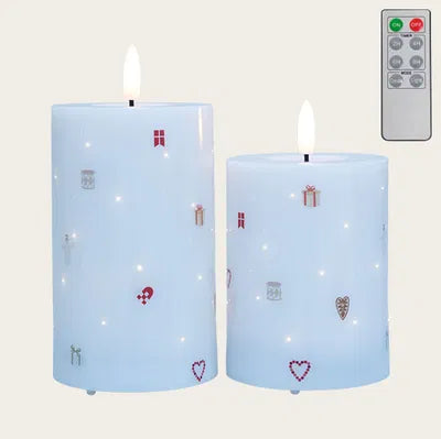 LED-ljus, H10/12,5cm Plast, 2ass, Vit