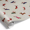Presentpapper, Christmas Hollidays, grå,10 m