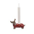 Dachshund Candlestick, red, 14cm