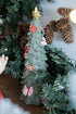 Christmas Tree for decoration H25.5cm, Polyresin, Green