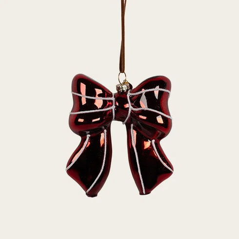 Christmas star, H 5cm, Glass, Dark red