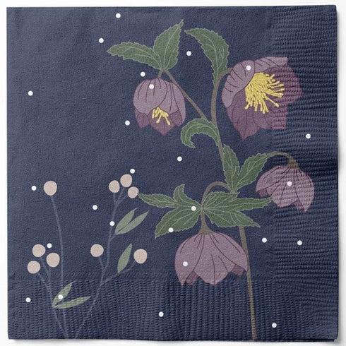 Napkins, 3-ply, Blue, Evergreen