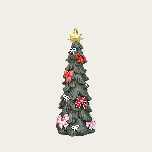 Christmas tree for decoration, H20cm, Polyresin, Green