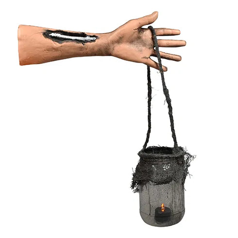 Halloween hand med lyckta, H 41 cm