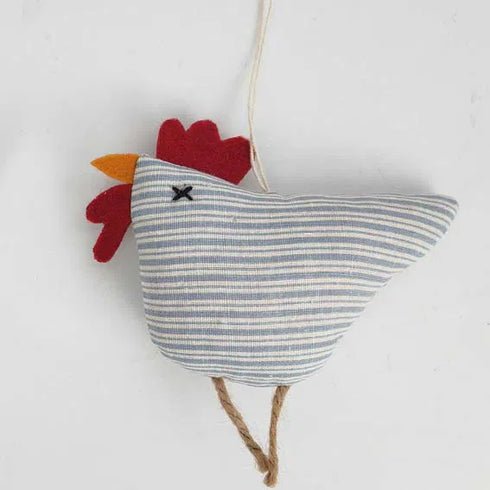 Blå kyckling för upphängning, H 10,5 cm