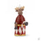 Christmas moose on drum H 10cm