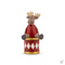 Christmas moose on drum, red, H 15cm