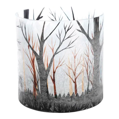 Värmeljushållare skogsmotiv