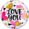 22" SINGLE BUBBLE 001CT LOVE YOU HEARTS & ARROWS