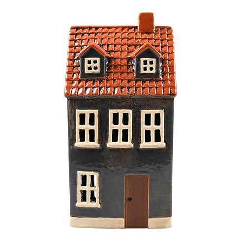 Keramikhus, Blått, H 24cm