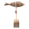 Fisk, H 26cm, Brun, Nautisk