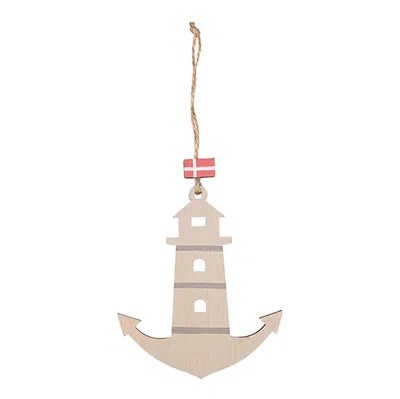 Ankare för upphängning, H 11,5 cm, Trä, Beige