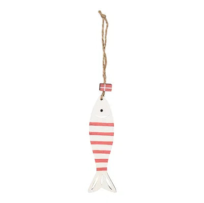 Fish for hanging, H12cm, Plywood Orange/ Beige