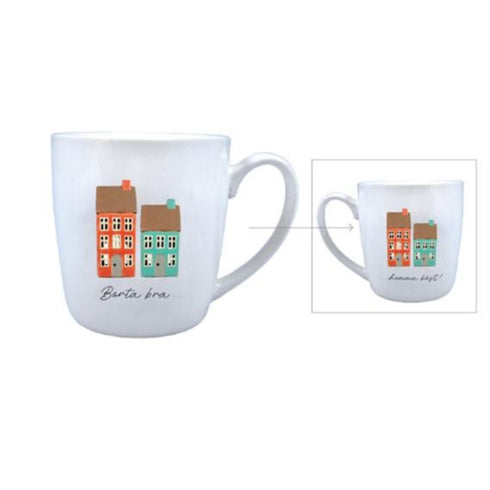 Mugg Borta bra Hemma bäst H 9cm