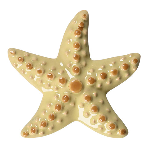 Starfish, H8cm, Ceramic, Yellow