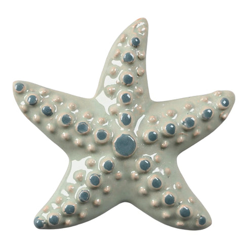 Starfish, H8cm, Ceramic, Green