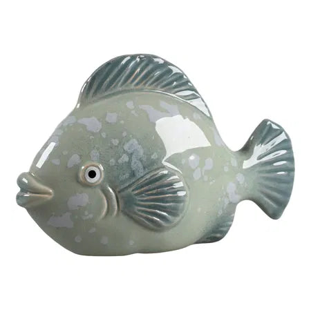 Fisk, H8,cm, Keramik, Blå
