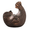 Säl, H9,1cm, Keramik, Brun