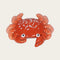 Crab, H 2.3 cm, Ceramic, Red