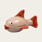 Fish, H 4.9 cm, Ceramic, Red/Orange