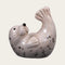 Seal, H 9.1 cm, Ceramic, Gray-blue