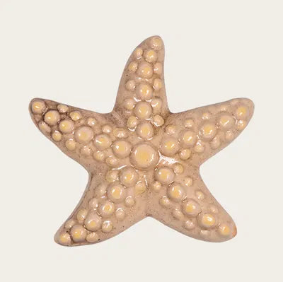 Starfish, H 8.2 cm, Ceramic, Yellow