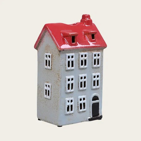 Keramikhus, Grått, H 17cm