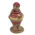 Badgumma H 12,5cm, Keramik, Röd