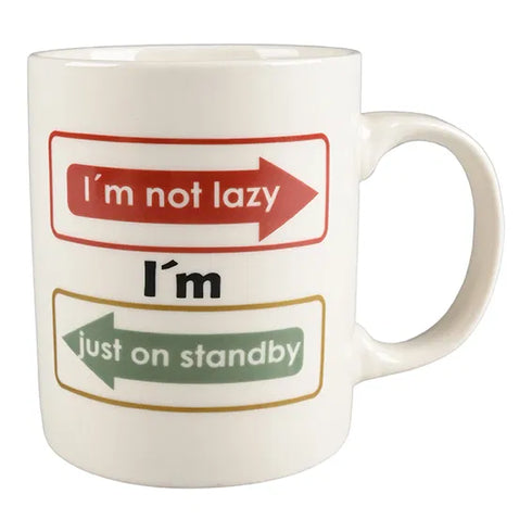 Mugg, Statement, jag är inte lat