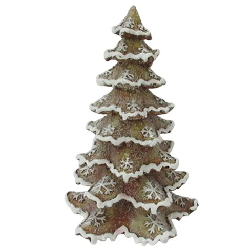 Julgran för dekoration, H 12,5 cm, Brun