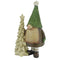 Tomte med julgran, H 16,5cm, Grön