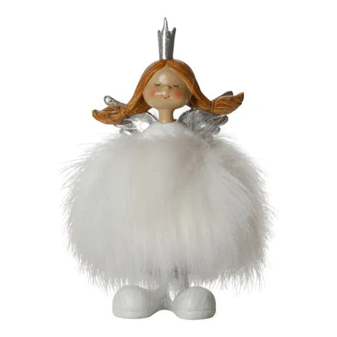 Ängel, H18cm Poly, Vit