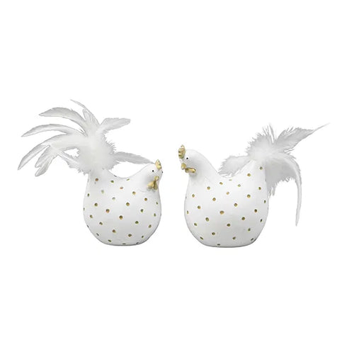 Kyckling, H 16,5cm, 2ass, Vit, Easter chick