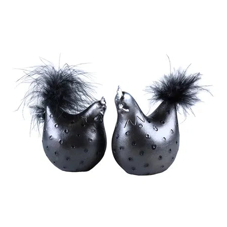 Kyckling, H 10,5cm, 2ass, Svart, Easter chick