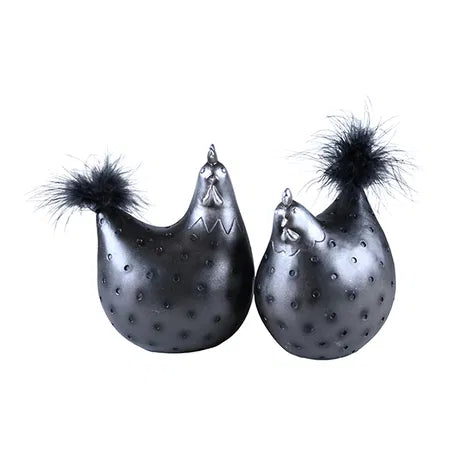 Kyckling, H 16,5cm, 2ass, Svart, Easter chick