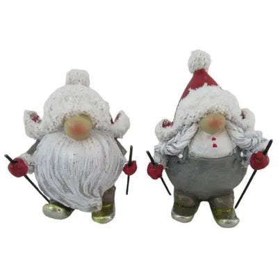 Tomtar, H 8cm, 2 varianter, Röd/Grå