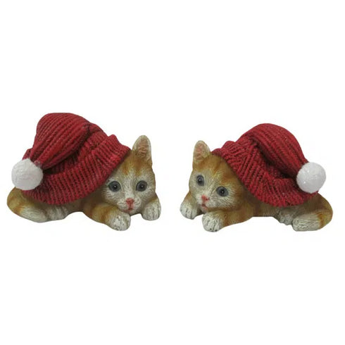 Katter, H5,5cm Poly, Röd, 2ass