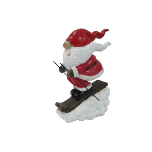 Tomte på skidor H 18cm