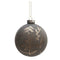 Julkula i glas, Grå, Dia. 8cm
