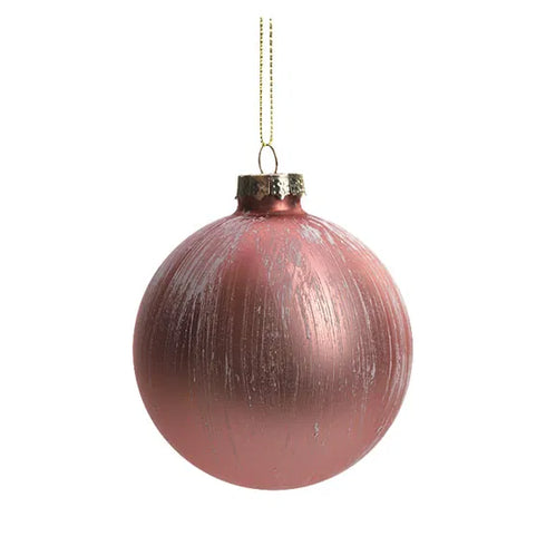 Julkula i glas Dia. 8cm, Rosa