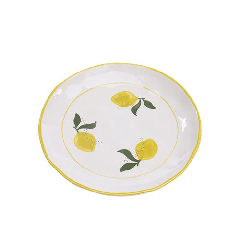 Tallrik, m/mönster, H2,5xB20xD20cm