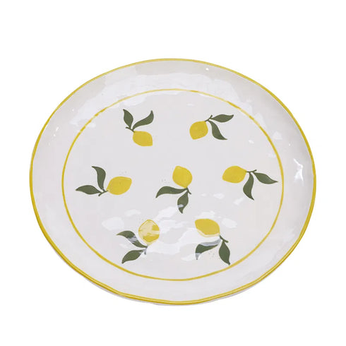 Tallrik, m/mönster, H2,7xB26,5cmxD26,5cm