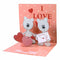 Pop Up kort Love