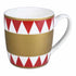 Mug, Nostalgic Soldier, H 9.5 cm, White/Red
