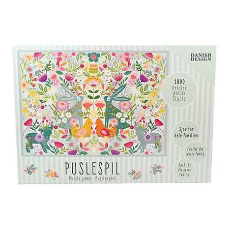 Pussel 1000 bitar, H50cmxB75cm, 1000/låda, Påskpussel